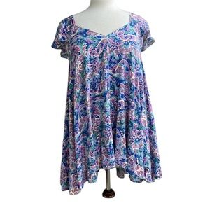 Matilda Jane paisley flowing baby doll top medium